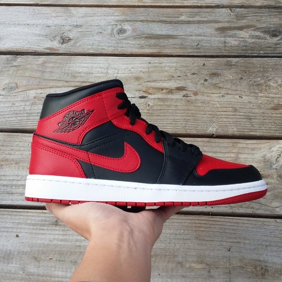 Jordan Other - New Women Size 9.5 / Size 8 Men Nike Air Jordan 1 Mid Banned Basketball Sneaker